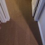 Carpet repaired with a donor piece